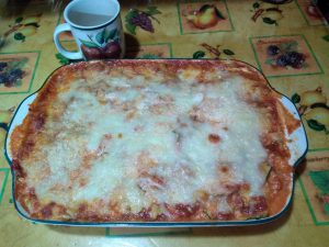 vegetarian zucchini  (courgette) lasagna casserole