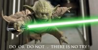 Yoda inspired thoughts about falling off the wagon