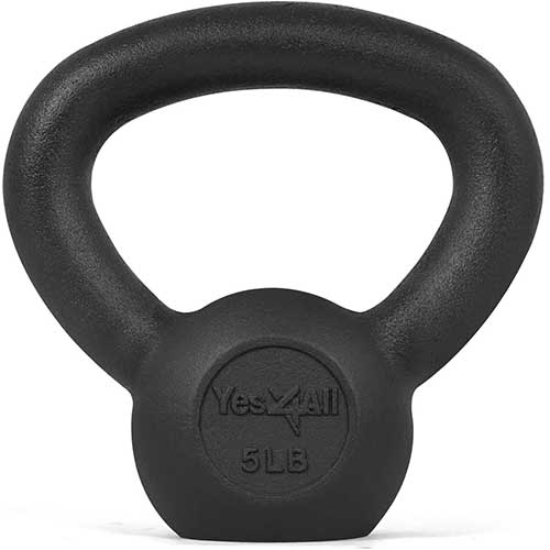 Yes4All Solid Cast Iron Kettlebell Weights